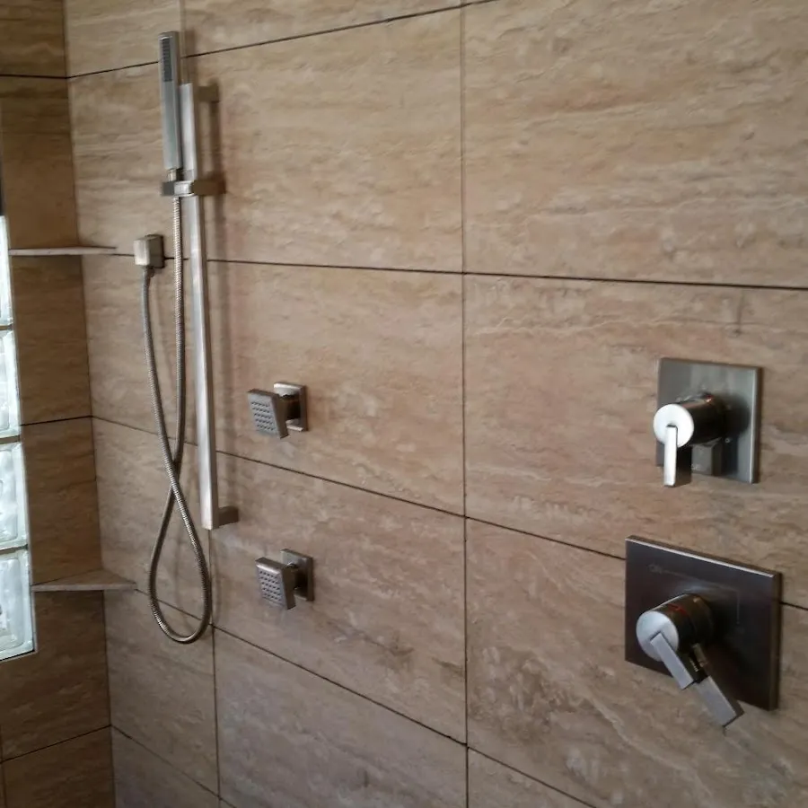 Shower fixture installation for Water Heater Replacement in Hugo